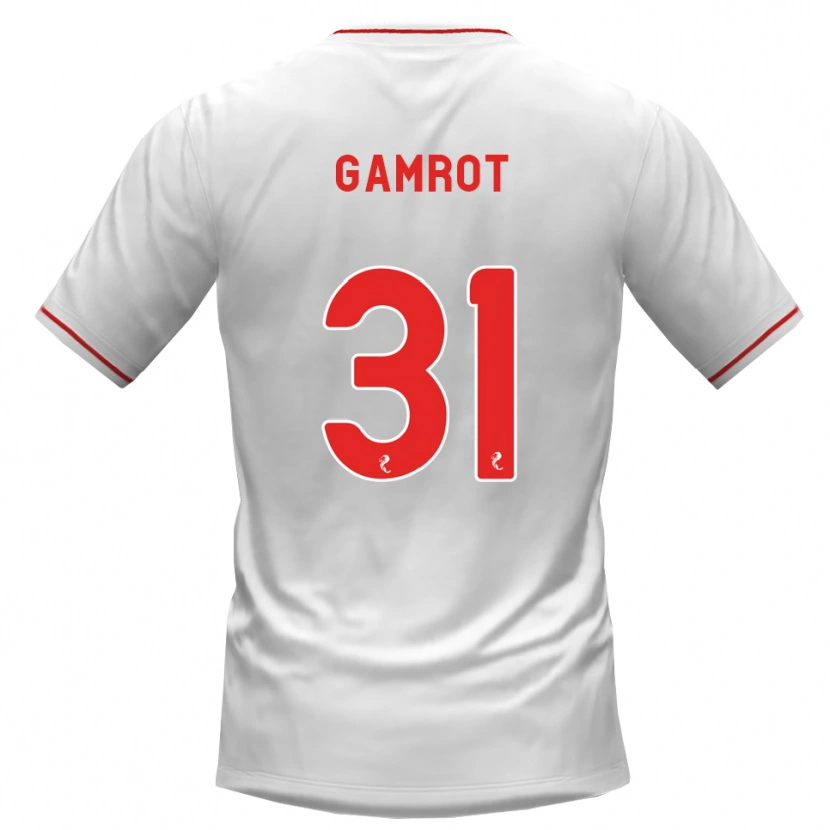 Danxen Heren Schenai Gamrot #31 Wit Rood Uitshirt Uittenue 2026/27 T-Shirt België