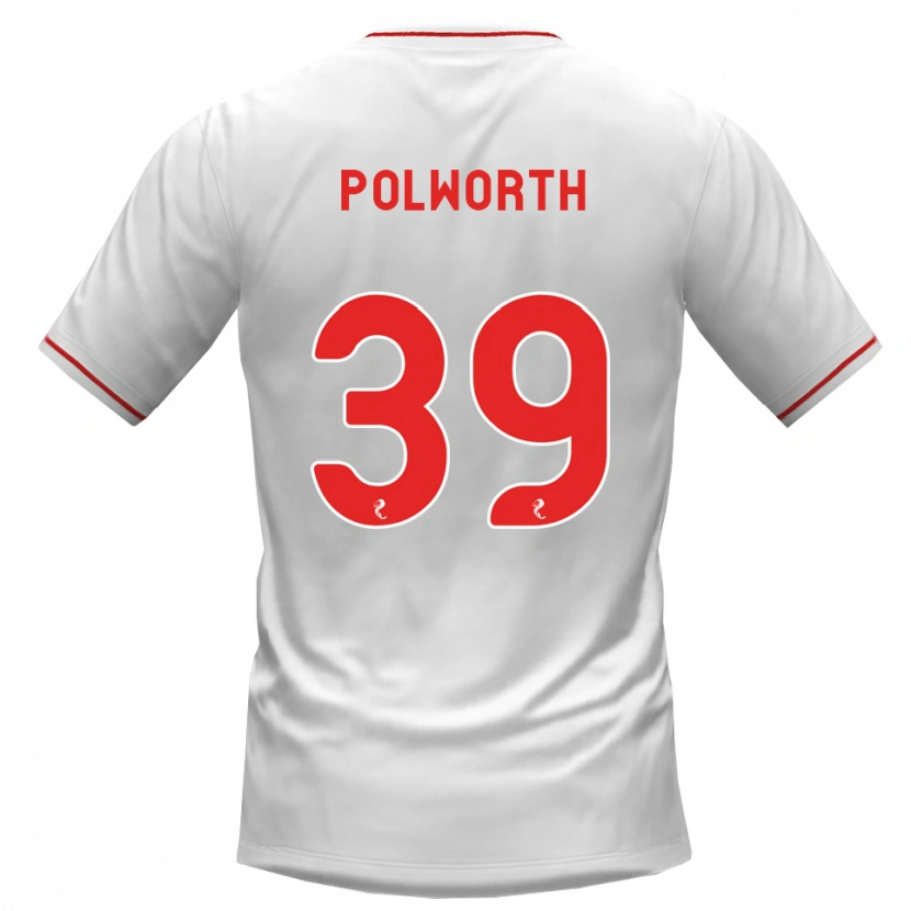 Danxen Heren Liam Polworth #39 Wit Rood Uitshirt Uittenue 2026/27 T-Shirt België