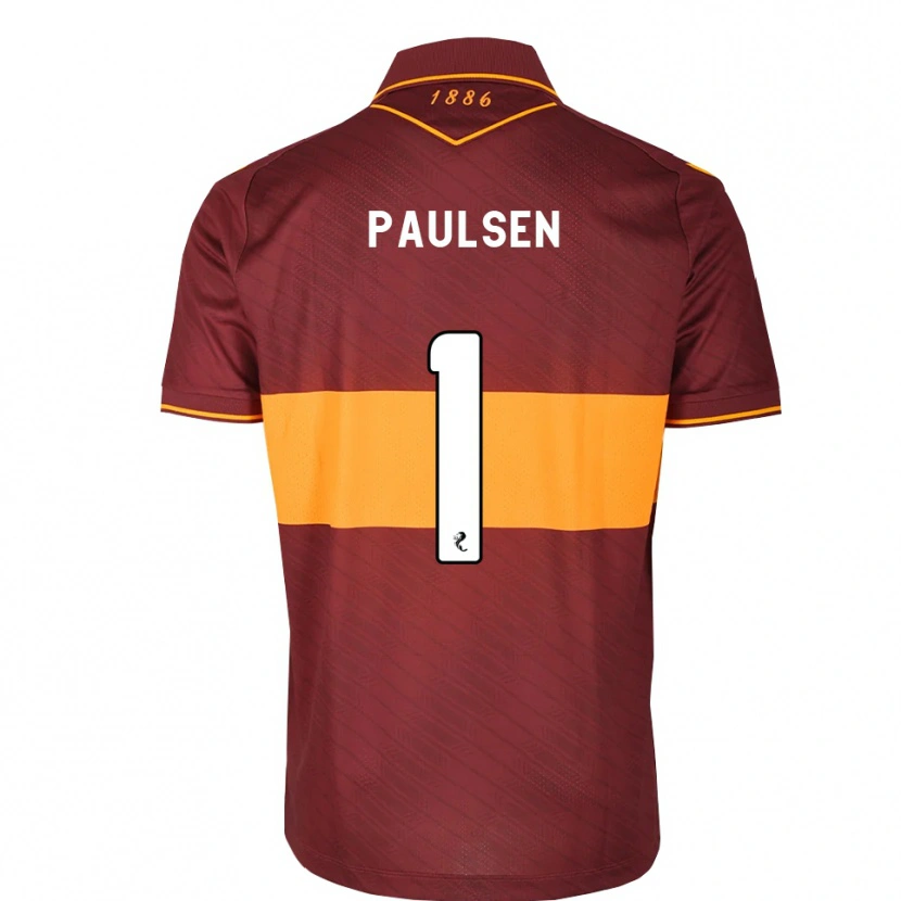 Danxen Heren Alex Paulsen #1 Oranje Kastanjebruin Uitshirt Uittenue 2026/27 T-Shirt België