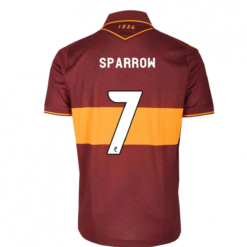 Danxen Heren Tom Sparrow #7 Oranje Kastanjebruin Uitshirt Uittenue 2026/27 T-Shirt België