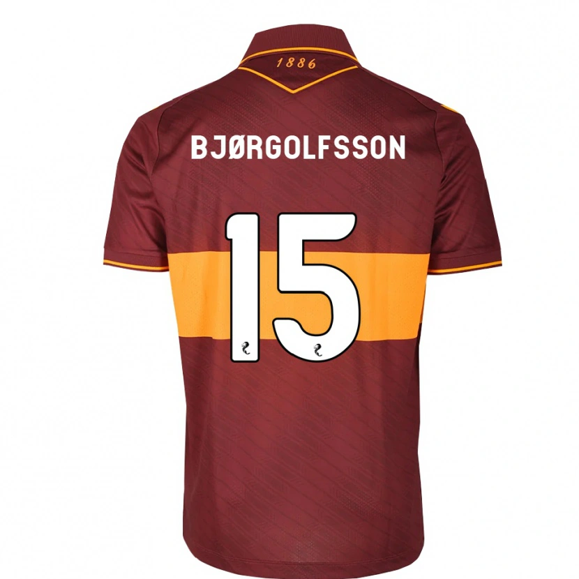 Danxen Heren Eythor Bjørgolfsson #15 Oranje Kastanjebruin Uitshirt Uittenue 2026/27 T-Shirt België
