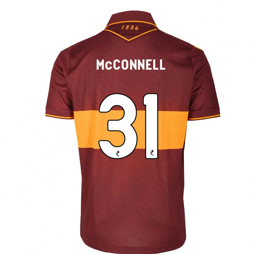 Danxen Heren Jack Mcconnell #31 Oranje Kastanjebruin Uitshirt Uittenue 2026/27 T-Shirt België