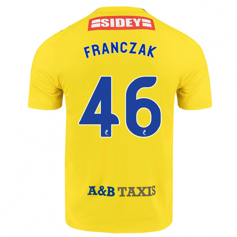 Danxen Heren Franciszek Franczak #46 Geel Blauw Zwart Uitshirt Uittenue 2026/27 T-Shirt België