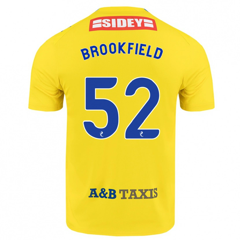 Danxen Heren Arran Brookfield #52 Geel Blauw Zwart Uitshirt Uittenue 2026/27 T-Shirt België