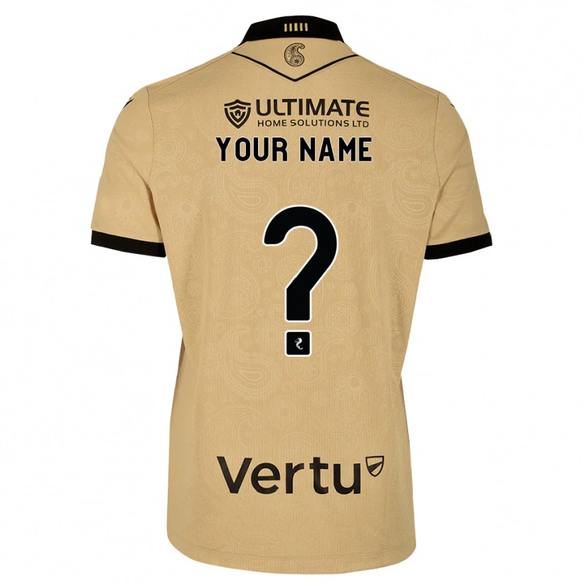 Danxen Heren Uw Naam #0 Burlywood Zwart Uitshirt Uittenue 2026/27 T-Shirt België