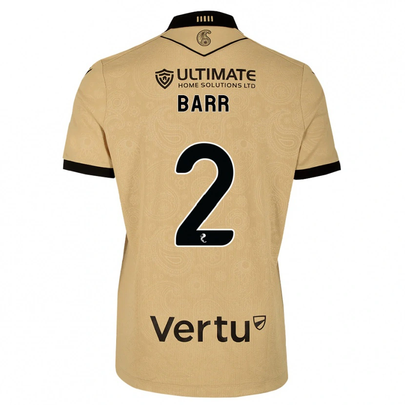 Danxen Heren Jack Barr #2 Burlywood Zwart Uitshirt Uittenue 2026/27 T-Shirt België