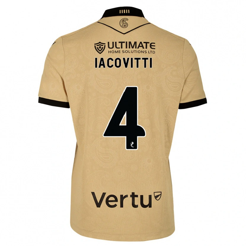 Danxen Heren Alex Iacovitti #4 Burlywood Zwart Uitshirt Uittenue 2026/27 T-Shirt België
