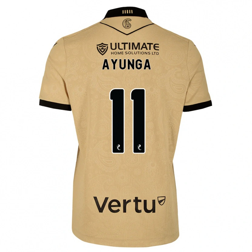 Danxen Heren Jonah Ayunga #11 Burlywood Zwart Uitshirt Uittenue 2026/27 T-Shirt België