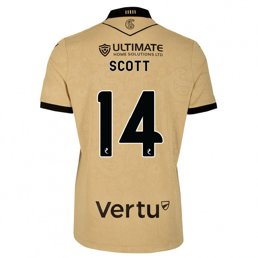 Danxen Heren James Scott #14 Burlywood Zwart Uitshirt Uittenue 2026/27 T-Shirt België