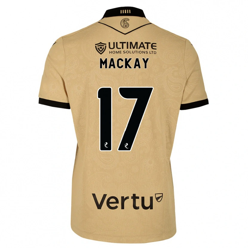 Danxen Heren Rory Mackay #17 Burlywood Zwart Uitshirt Uittenue 2026/27 T-Shirt België
