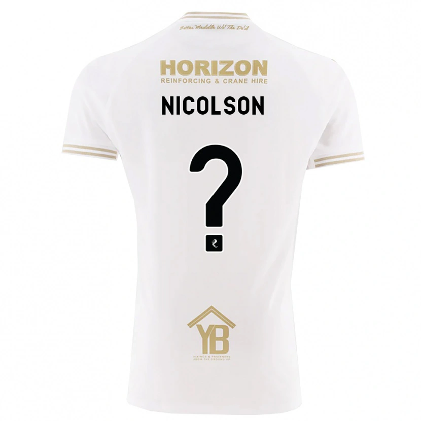 Danxen Heren Amanda Nicolson #0 Tarwe Wit Uitshirt Uittenue 2026/27 T-Shirt België