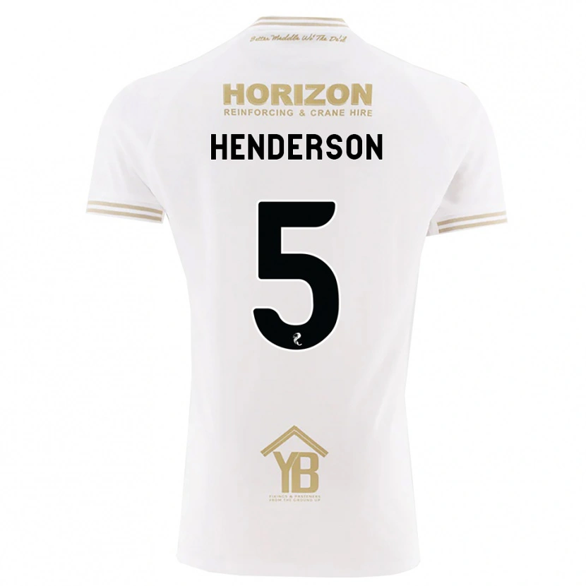 Danxen Heren Liam Henderson #5 Tarwe Wit Uitshirt Uittenue 2026/27 T-Shirt België