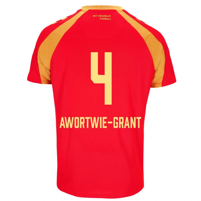 Danxen Heren Nyamekye Awortwie-Grant #4 Rood Oranje Zwart Uitshirt Uittenue 2026/27 T-Shirt België