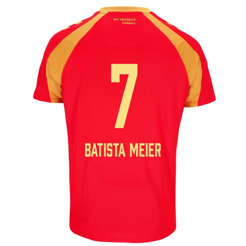 Danxen Heren Oliver Batista Meier #7 Rood Oranje Zwart Uitshirt Uittenue 2026/27 T-Shirt België