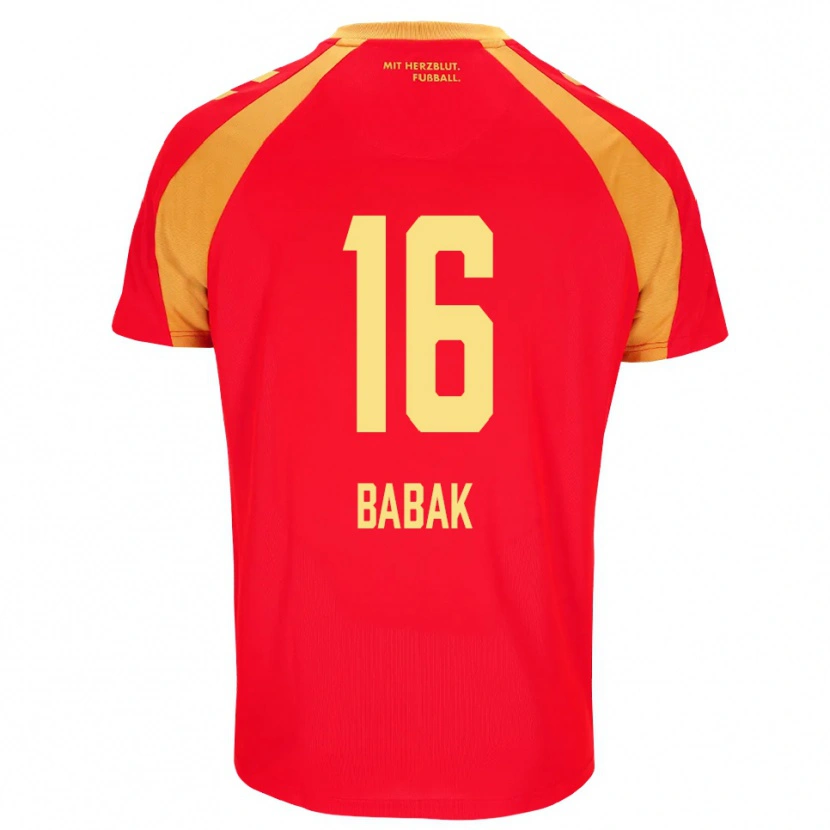 Danxen Heren Fedir Babak #16 Rood Oranje Zwart Uitshirt Uittenue 2026/27 T-Shirt België