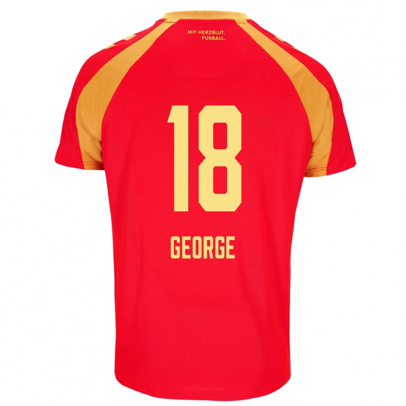 Danxen Heren Kayonte Kaheim Karim George #18 Rood Oranje Zwart Uitshirt Uittenue 2026/27 T-Shirt België