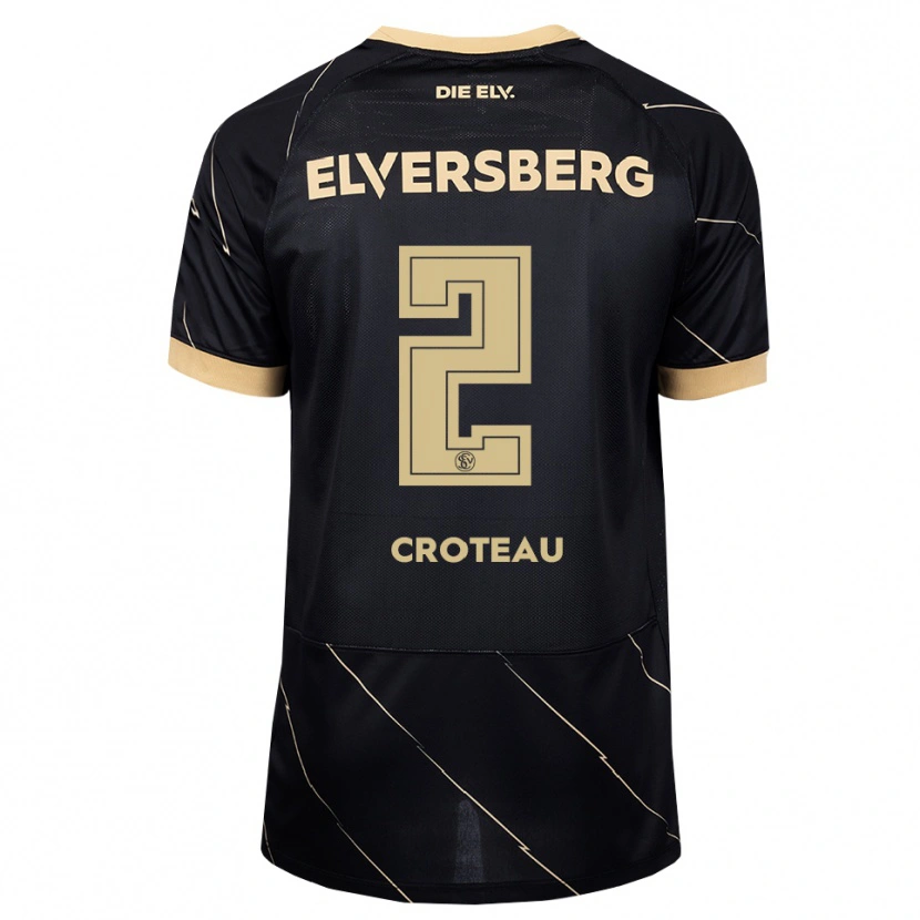 Danxen Heren Jenna Croteau #2 Zwart Bruin Uitshirt Uittenue 2026/27 T-Shirt België