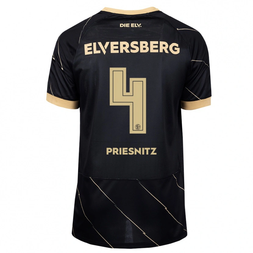 Danxen Heren Julius Priesnitz #4 Zwart Bruin Uitshirt Uittenue 2026/27 T-Shirt België