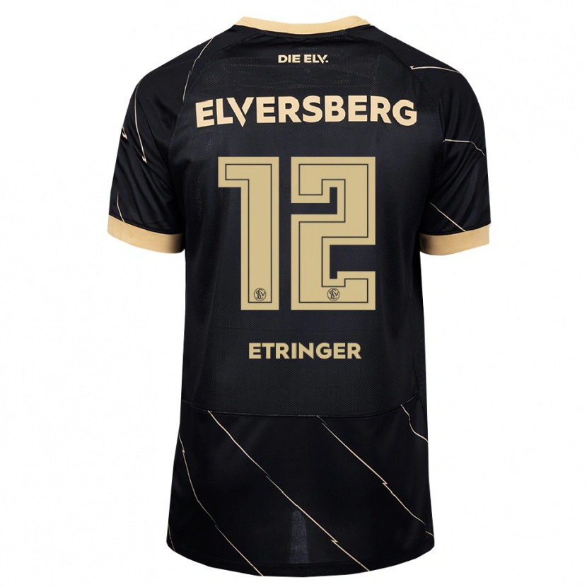 Danxen Heren Elias Etringer #12 Zwart Bruin Uitshirt Uittenue 2026/27 T-Shirt België