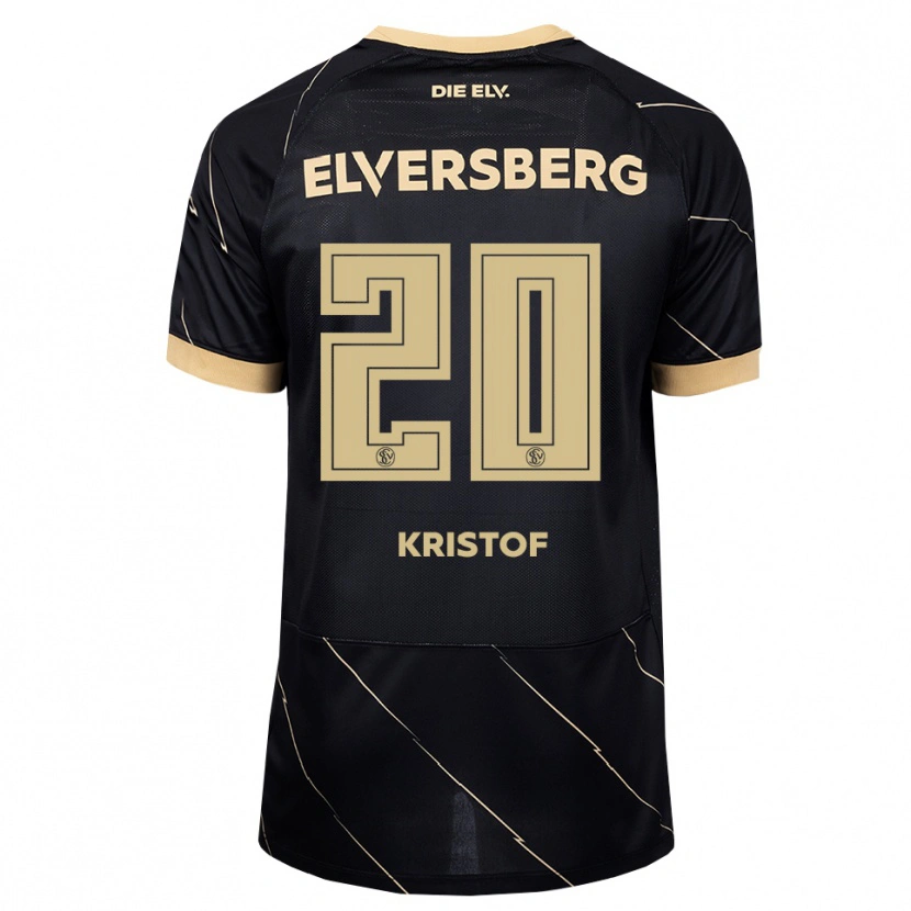 Danxen Heren Nicolas Kristof #20 Zwart Bruin Uitshirt Uittenue 2026/27 T-Shirt België