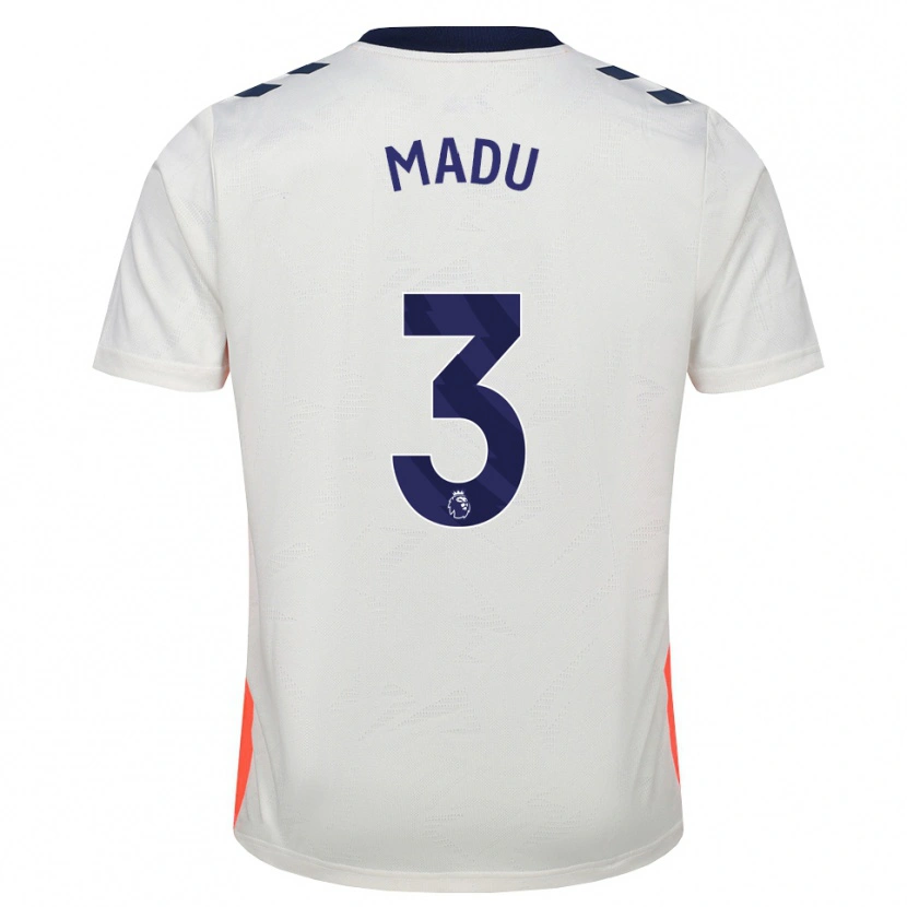 Danxen Heren Victor Madu #3 Wit Oranje Koninklijk Blauw Uitshirt Uittenue 2026/27 T-Shirt België