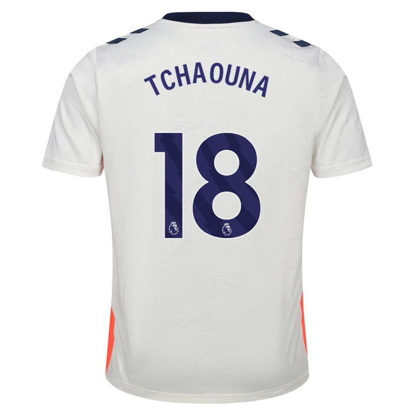 Danxen Heren Loum Tchaouna #18 Wit Oranje Koninklijk Blauw Uitshirt Uittenue 2026/27 T-Shirt België