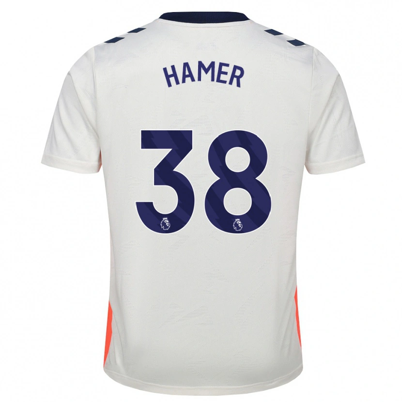 Danxen Heren Gustavo Hamer #38 Wit Oranje Koninklijk Blauw Uitshirt Uittenue 2026/27 T-Shirt België