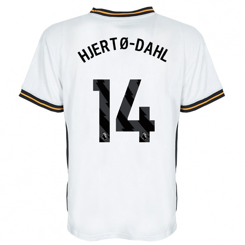 Danxen Heren Jens Hjertø-Dahl #14 Wit Oranje Zwart Uitshirt Uittenue 2026/27 T-Shirt België