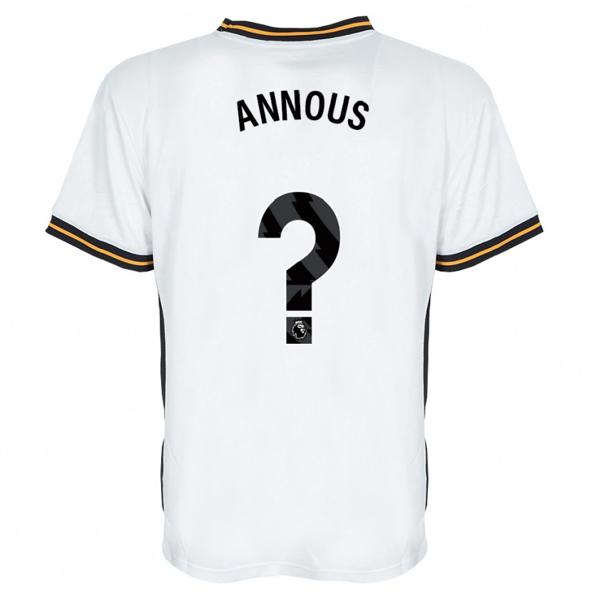 Danxen Heren Brandon Annous #0 Wit Oranje Zwart Uitshirt Uittenue 2026/27 T-Shirt België