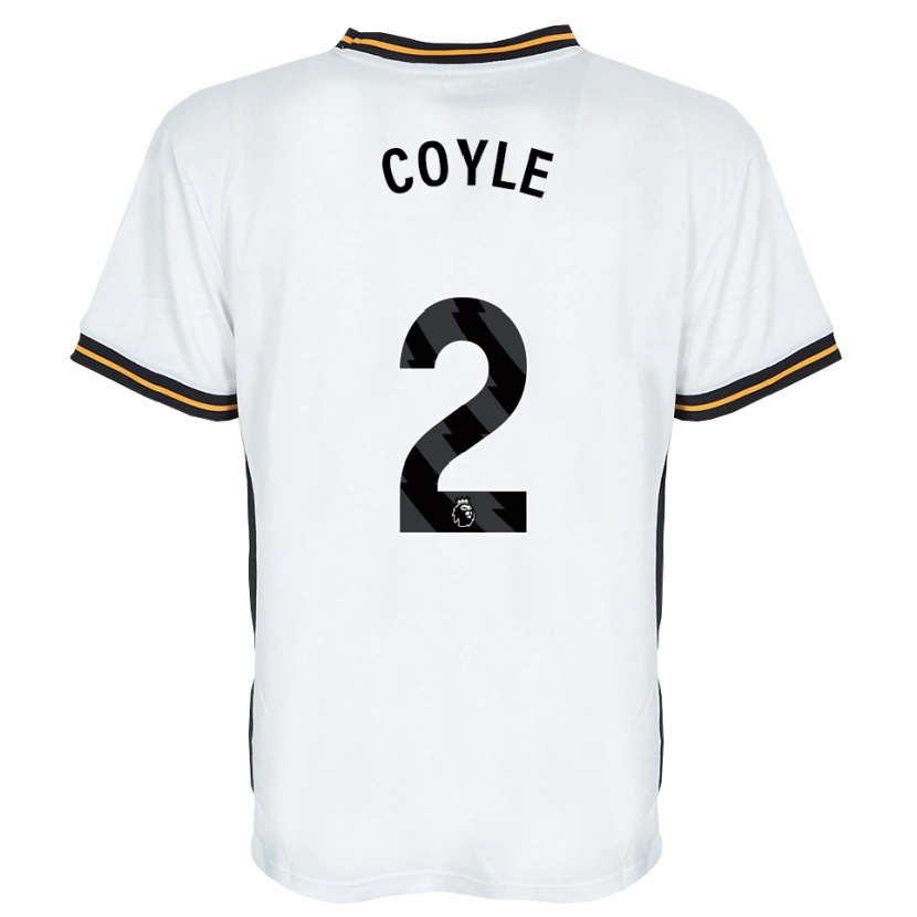 Danxen Heren Lewie Coyle #2 Wit Oranje Zwart Uitshirt Uittenue 2026/27 T-Shirt België