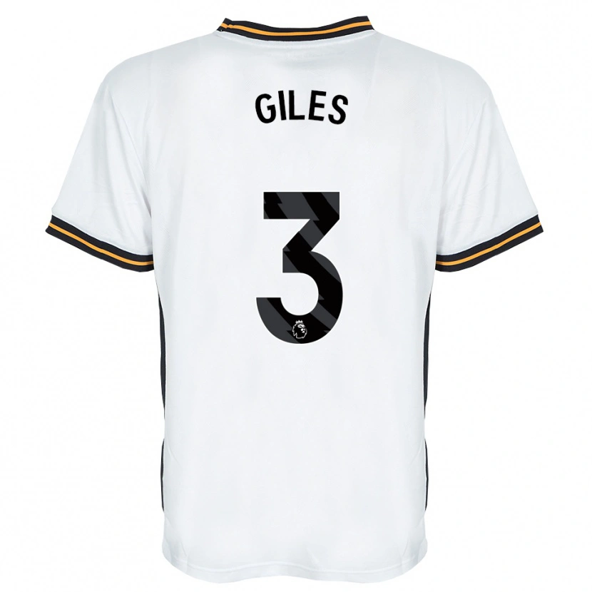 Danxen Heren Ryan Giles #3 Wit Oranje Zwart Uitshirt Uittenue 2026/27 T-Shirt België
