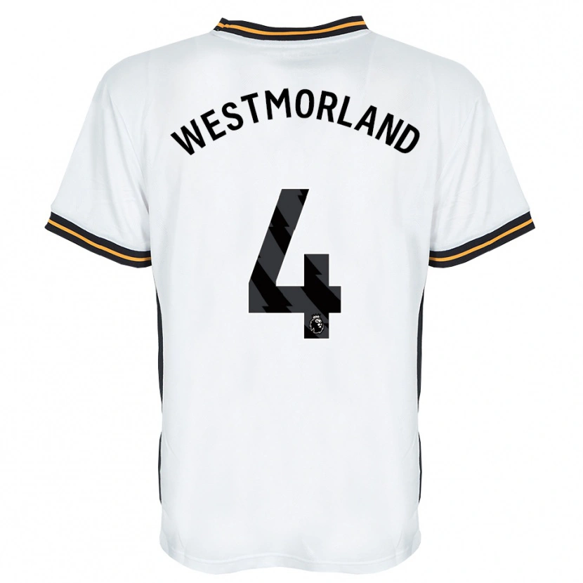 Danxen Heren Emma Westmorland #4 Wit Oranje Zwart Uitshirt Uittenue 2026/27 T-Shirt België