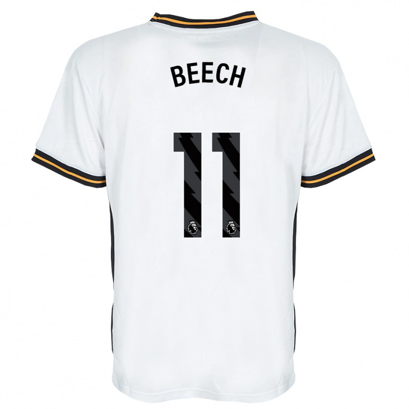 Danxen Heren Rebecca Beech #11 Wit Oranje Zwart Uitshirt Uittenue 2026/27 T-Shirt België