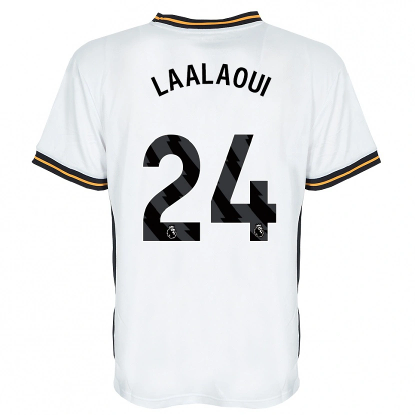 Danxen Heren Reda Laalaoui #24 Wit Oranje Zwart Uitshirt Uittenue 2026/27 T-Shirt België