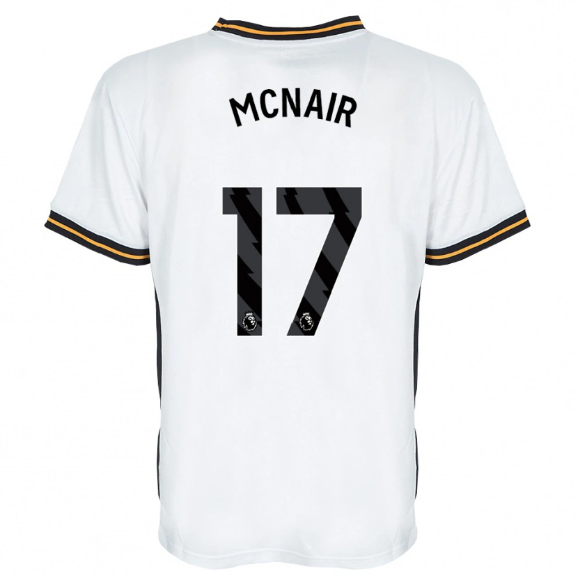 Danxen Heren Paddy Mcnair #17 Wit Oranje Zwart Uitshirt Uittenue 2026/27 T-Shirt België