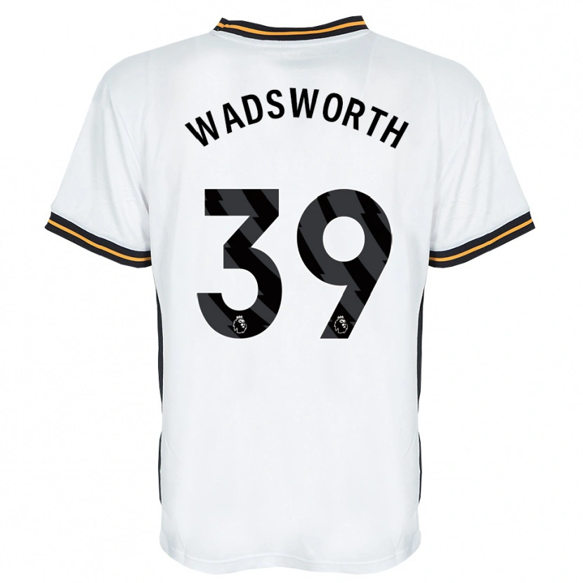 Danxen Heren Noah Wadsworth #39 Wit Oranje Zwart Uitshirt Uittenue 2026/27 T-Shirt België