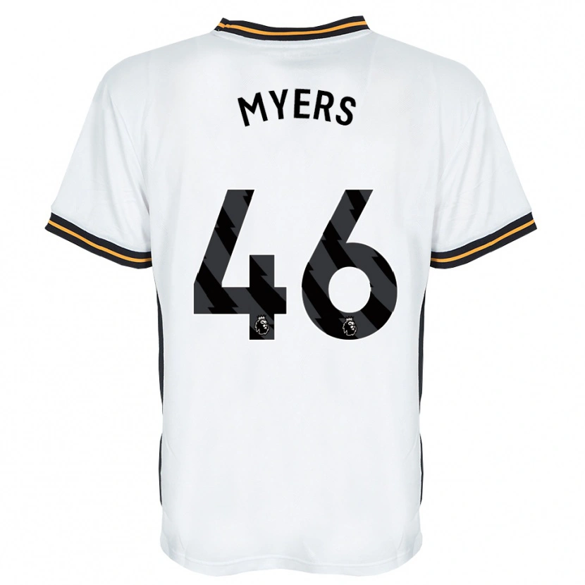 Danxen Heren Zane Myers #46 Wit Oranje Zwart Uitshirt Uittenue 2026/27 T-Shirt België