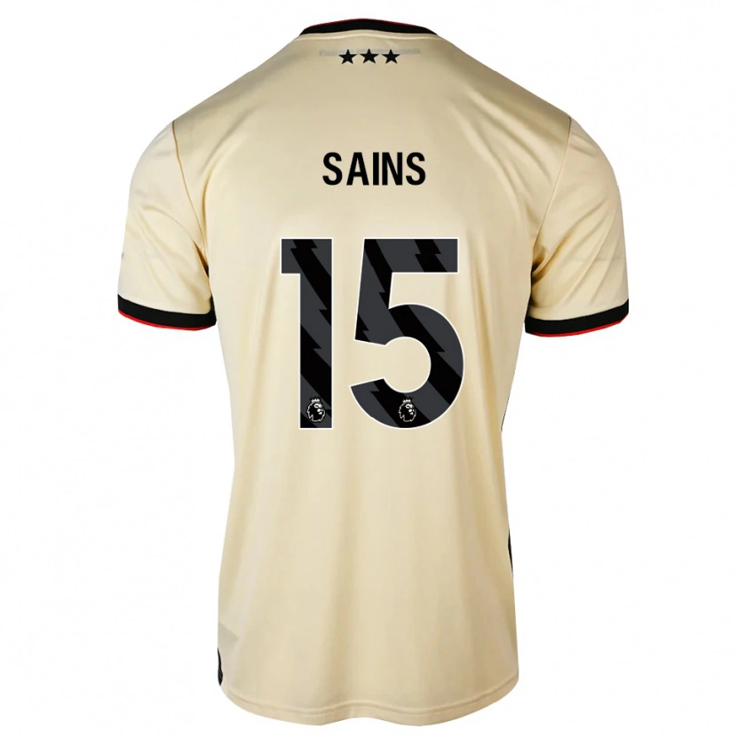 Danxen Heren Bobby Sains #15 Lemonchiffon Zwart Rood Uitshirt Uittenue 2026/27 T-Shirt België