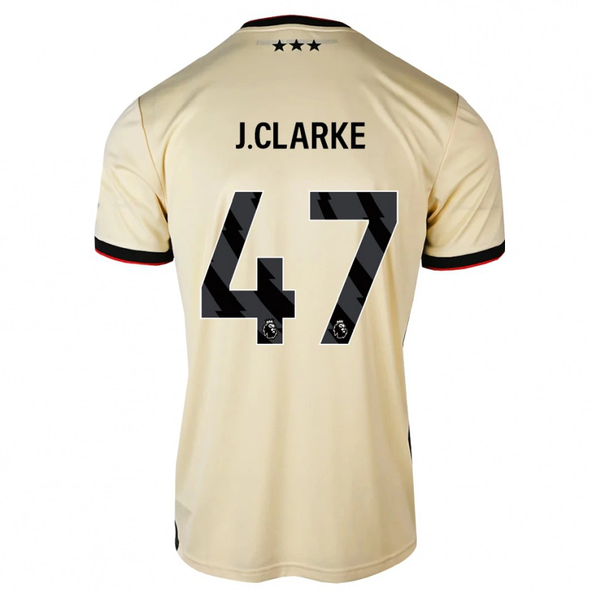Danxen Heren Jack Clarke #47 Lemonchiffon Zwart Rood Uitshirt Uittenue 2026/27 T-Shirt België