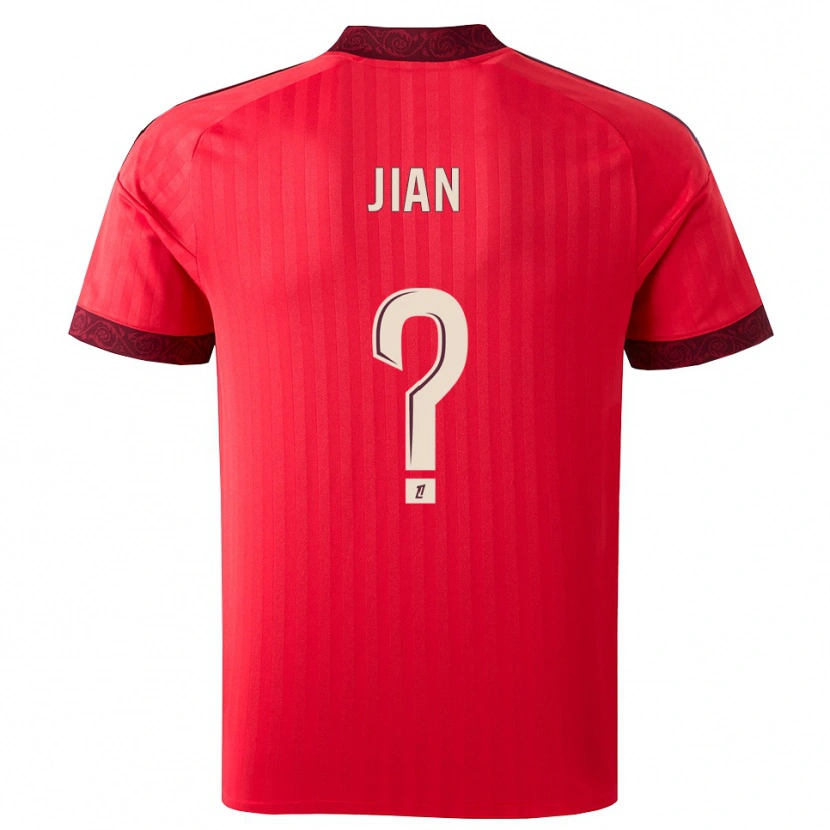 Danxen Heren Tao Jian #0 Burgundy Rood Wit Uitshirt Uittenue 2026/27 T-Shirt België