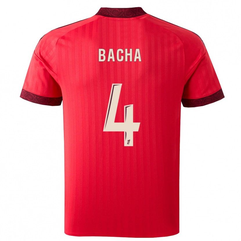 Danxen Heren Selma Bacha #4 Burgundy Rood Wit Uitshirt Uittenue 2026/27 T-Shirt België