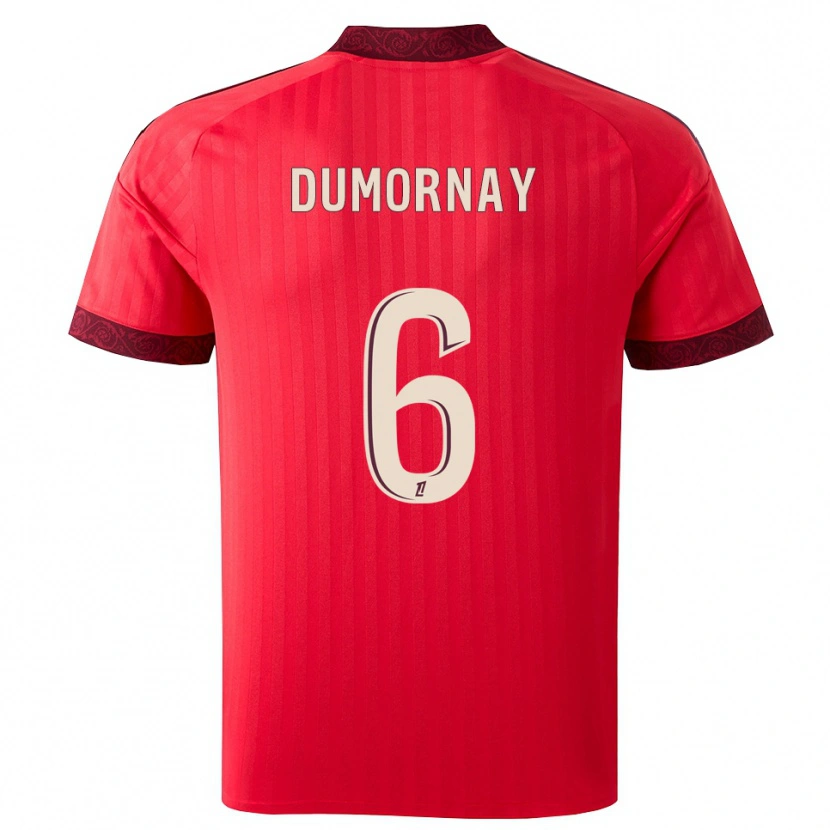 Danxen Heren Melchie Dumornay #6 Burgundy Rood Wit Uitshirt Uittenue 2026/27 T-Shirt België