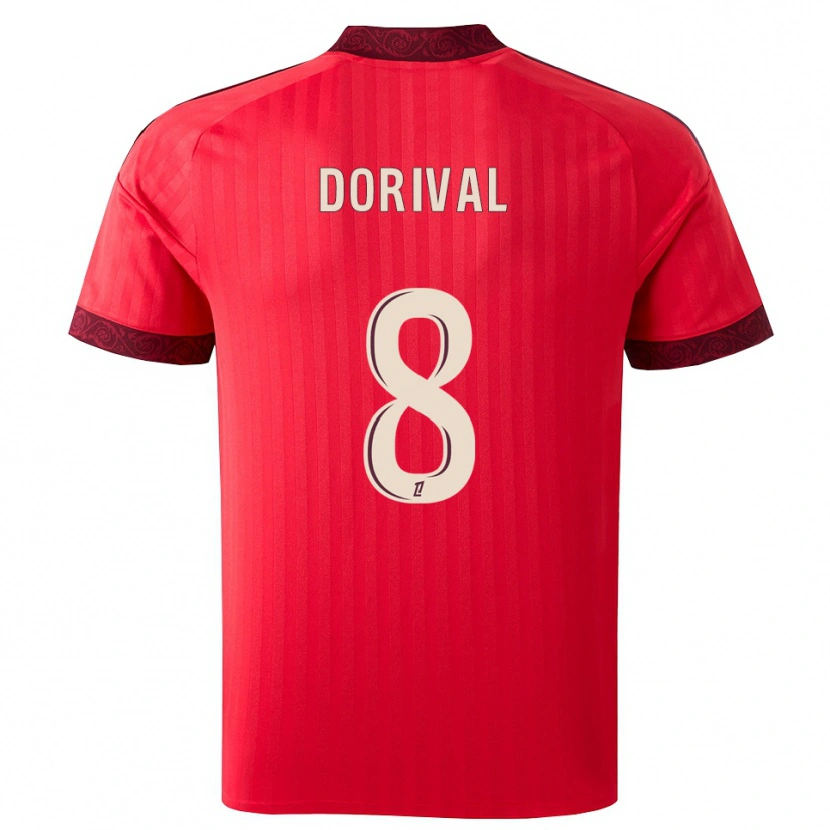 Danxen Heren Pierre Dorival #8 Burgundy Rood Wit Uitshirt Uittenue 2026/27 T-Shirt België