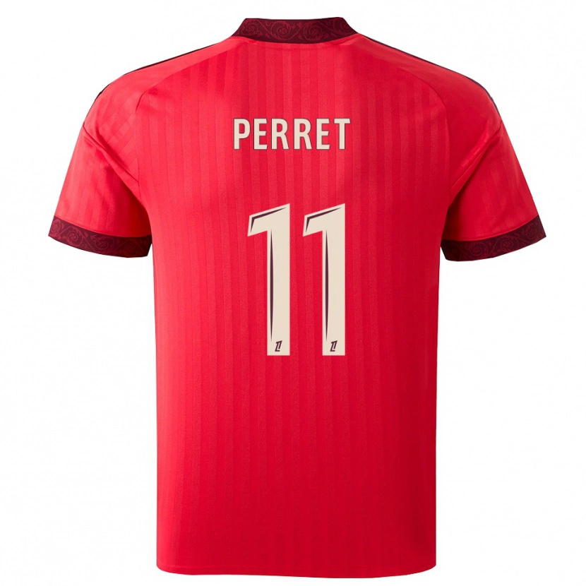 Danxen Heren Romain Perret #11 Burgundy Rood Wit Uitshirt Uittenue 2026/27 T-Shirt België