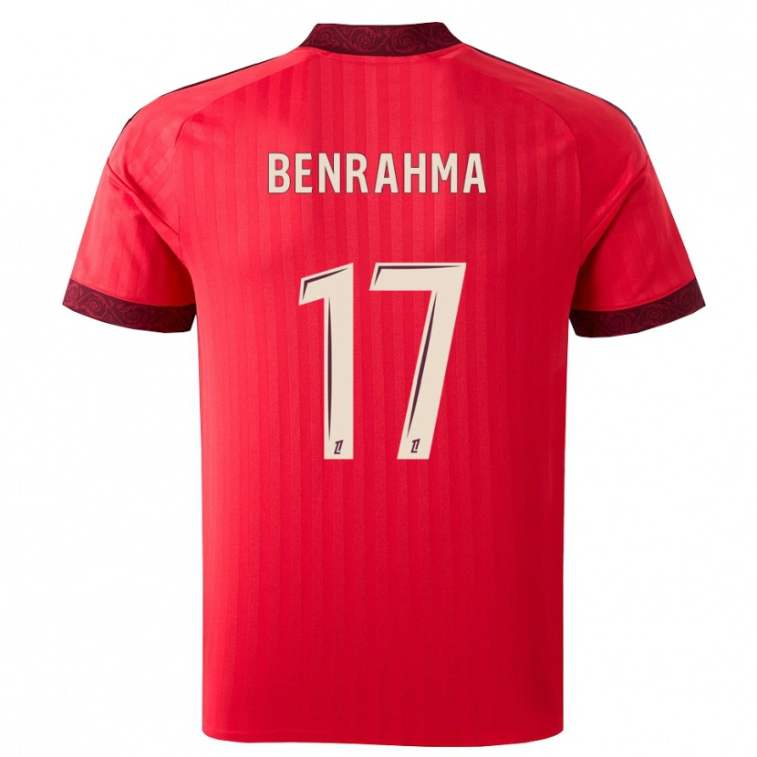 Danxen Heren Said Benrahma #17 Burgundy Rood Wit Uitshirt Uittenue 2026/27 T-Shirt België