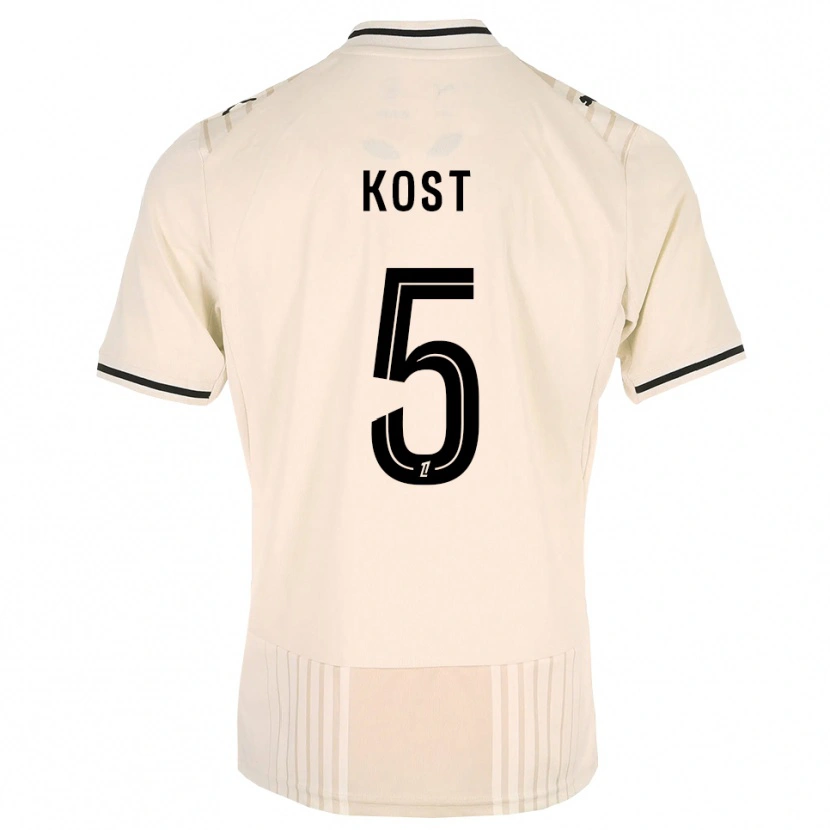 Danxen Heren Enzo Kost #5 Oldlace Zwart Antiquewhite Uitshirt Uittenue 2026/27 T-Shirt België