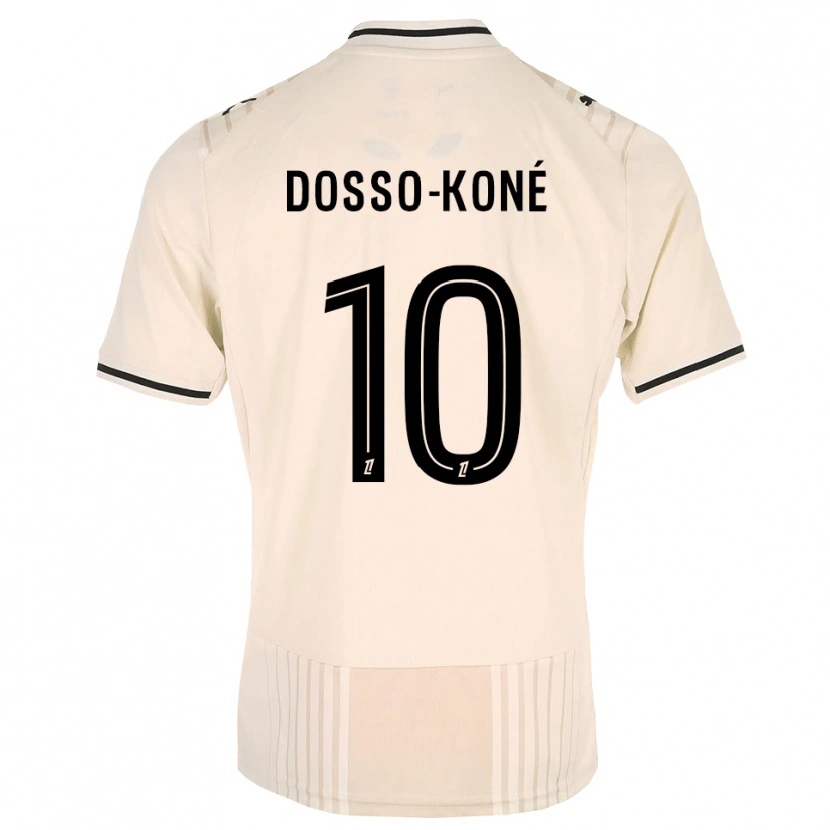Danxen Heren Namory Dosso-Koné #10 Oldlace Zwart Antiquewhite Uitshirt Uittenue 2026/27 T-Shirt België