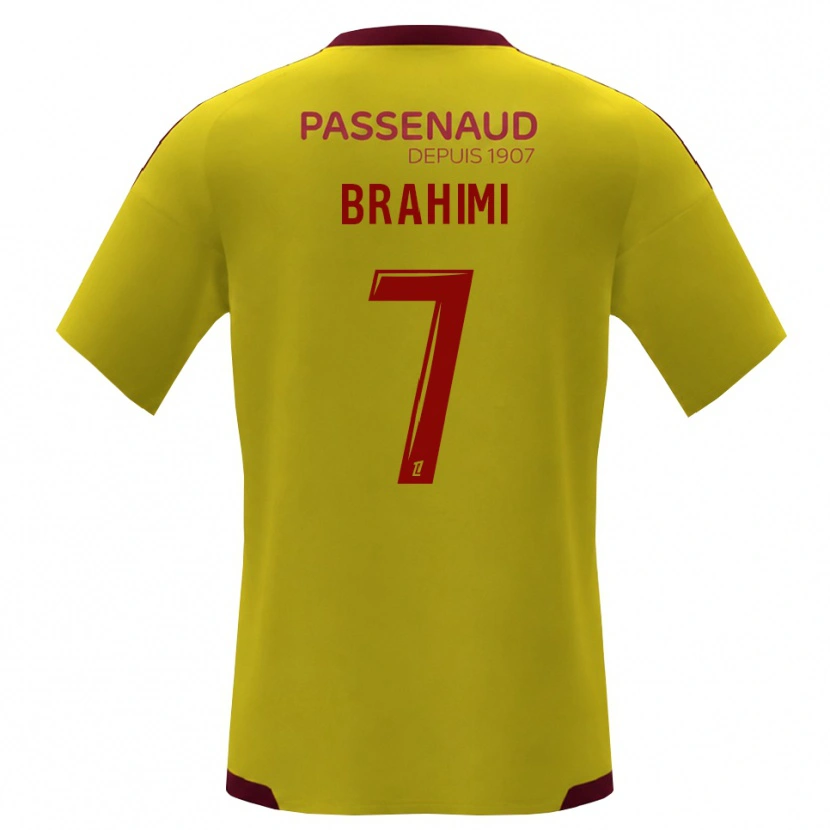 Danxen Heren Billal Brahimi #7 Geel Rood Groen Uitshirt Uittenue 2026/27 T-Shirt België