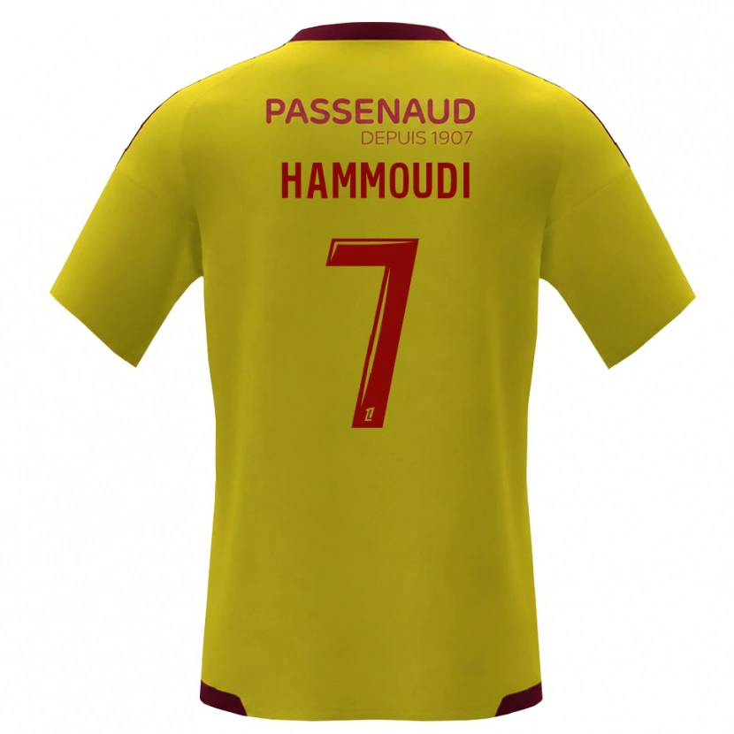 Danxen Heren Izhak Hammoudi #7 Geel Rood Groen Uitshirt Uittenue 2026/27 T-Shirt België