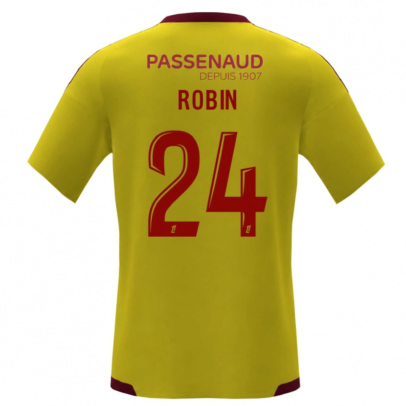 Danxen Heren Milan Robin #24 Geel Rood Groen Uitshirt Uittenue 2026/27 T-Shirt België